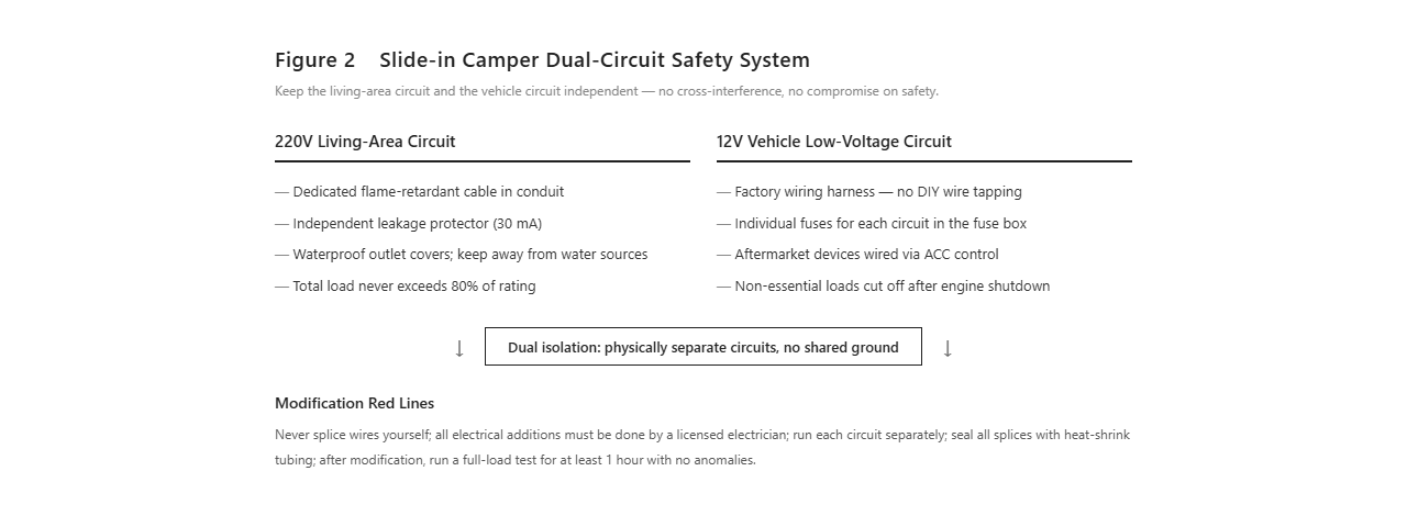 Slide-in Camper Dual-Circuit Safety System